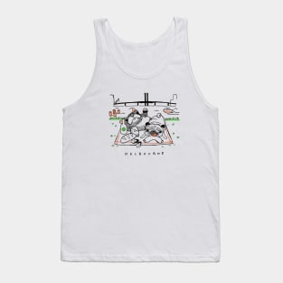 Pug Picnic Tank Top